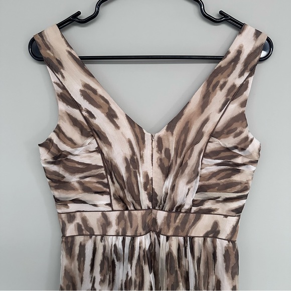 Luisa Cerano 100% Silk Leopard Print Dress Size 4 - Picture 6 of 6